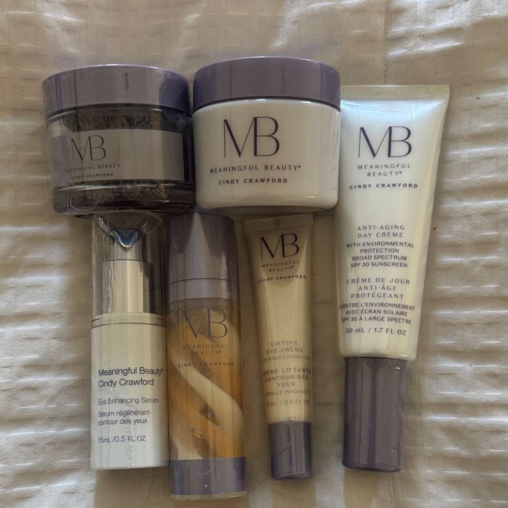 Meaningful Beauty Skincare Collection with Purple Accents